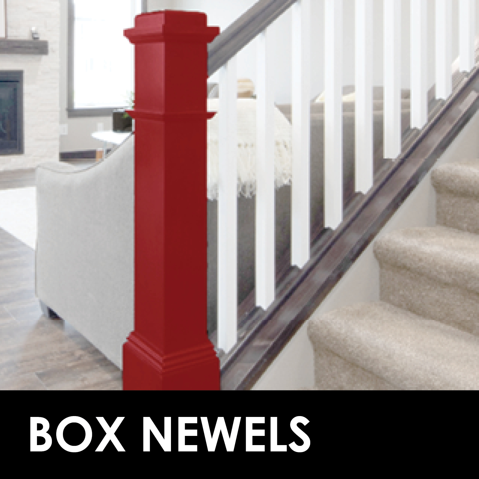 Box Newels | Bayer Built Woodworks